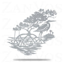 Heron Mangrove Scene