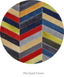 HERRINGBONE WIDE – Custom Patchwork Cowhide Rug for Interior Designers
