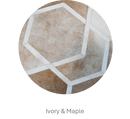 HEXAGON – Modern Patterned Rug in Organic Hide