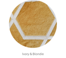 HEXAGON – Modern Patterned Rug in Organic Hide
