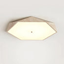 Hexagonal Travertine Lunarc Stone Ceiling Lamp