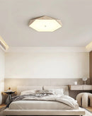Hexagonal Travertine Lunarc Stone Ceiling Lamp