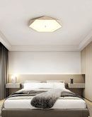 Hexagonal Travertine Lunarc Stone Ceiling Lamp