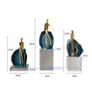 DecorBites™ Agate Crystal Golden Sculpture - Modern Home Decor Ornament