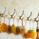 DecorBites™ Brass Bathroom Set: Robe Hook, Paper Holder, Towel Bar, Soap Basket.