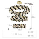 DecorBites™ Crystal Dimmable LED Chandelier in Gold and Silver Finishes
