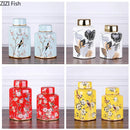 DecorBites™ Country Ceramic Vase: Floral Home Decor Jar for Living Room & Dining Table