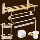 DecorBites™ Bath Hardware Set: Shelf, Towel Rack, Holder, Brush Holder, Towel Hanger, Hooks