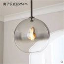 DecorBites™ Glass Ball LED Pendant Light: Modern Silver Gold Nordic Kitchen Decor