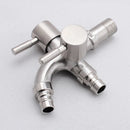 DecorBites™ Dual-Outlet Stainless Steel Faucet for Outdoor Garden Sink and Washing Machine