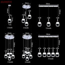 DecorBites™ LED Wine Glass Pendant Lights for Restaurant, Bar, and Dining Room