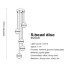 DecorBites™ Crystal Ball Chandelier: Stylish Meteor Shower Lighting for Restaurant, Bar, and Home