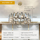 DecorBites™ Crystal LED Chandelier for Elegant Living Room, Dining, Bedroom, Kitchen