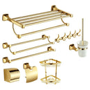 DecorBites™ Gold Bathroom Hardware Set for Towels, Paper, Brushes, and More