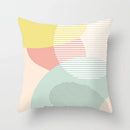 DecorBites™ Geometric Stitch Print Pillow Cover - Modern Minimalist Office Cushion