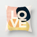 DecorBites™ Geometric Stitch Print Pillow Cover - Modern Minimalist Office Cushion