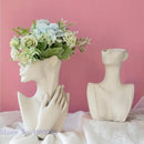 DecorBites™ Abstract Half Face Ceramic Vase Portrait Ornament Artistic Handicraft