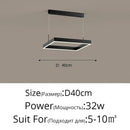 DecorBites™ LED Chandelier: Modern Aluminum Luster Lamps for Bedroom, Hall, Dining, Living Room