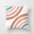 DecorBites™ Geometric Stitch Print Pillow Cover - Modern Minimalist Office Cushion