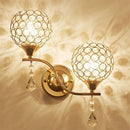 DecorBites™ Crystal Wall Sconce: Retro Luxury for Living Room, Balcony, or Aisle Lighting