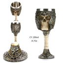 DecorBites™ Dragon King Goblet 200ml: Retro Stainless Steel Wine Glass Gothic Whiskey Cup