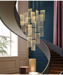 Luxury Modern LED Chandelier for Staircase, 12 Lights