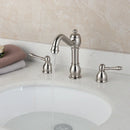 DecorBites™ Dual Handle Nickel Brush Bathroom Sink Tap Swivel Spray Mixer Faucet
