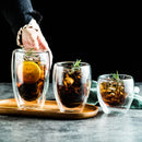 DecorBites™ Double Wall Glass Cup - Versatile Drinkware for Parties