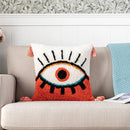 DecorBites™ Black Abstract Eye Pillow Cover for Home Decoration, 30x50cm/45x45cm