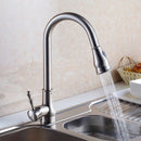 DecorBites™ Gold Kitchen Faucet Pull Out Swivel Water Mixer Tap Single Handle Sink
