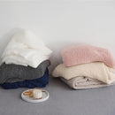 DecorBites™ Fuzzy Downy Knitted Throw Blanket - Soft & Cozy Microfiber Quilt for Sofa, Bed, and Air Conditioning Room