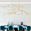 DecorBites™ Gold Bubble Chandelier G9 LED Tassel Kitchen Island Lighting