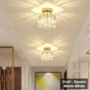 DecorBites™ Crystal Aisle Corridor Ceiling Light - Modern Luxury Indoor Hang Lamp