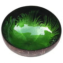 Splash Ink Coconut Shell Candy Storage Bowl Container Desk Ornament Home Decorative Bowls Key Sundries Storage Bowls Craft Gifts
