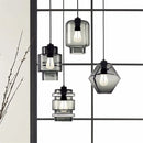 DecorBites™ Geometric Glass Pendant Light Collection: Modern Crystalline Pendant Series