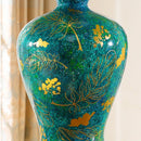 DecorBites™ Emerald Queen Green Ceramic Table Lamp - Luxury Villa Bedroom Living Room Lighting