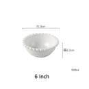 DecorBites™ Heart Shaped Pearl Dinner Plate Set - Elegant Porcelain Tableware for Salad, Soup, Steak