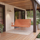 Keystone Amish Co. 4 Foot Salem Pressure Treated Porch Swing, Cedar Stain