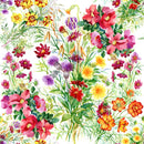 Voguish Modern Wildflowers Wallpaper