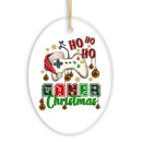 Ho Ho Ho Gamer Christmas Ornament, Video Game Lover Holiday Gift