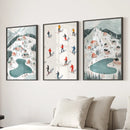 Festive Holiday Home Decor Christmas Village Set