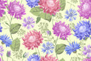 Contemporary Yellow Floral Wallpaper Modern
