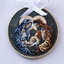Holy Night Nativity Christmas Ornament Bead Embroidery Kit by Abris Art ABT-066