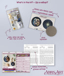 Holy Night Nativity Christmas Ornament Bead Embroidery Kit by Abris Art ABT-066