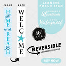 Starfish Porch Leaner Welcome Sign