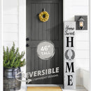Home Sweet Home Wreath Porch Leaner Welcome Sign