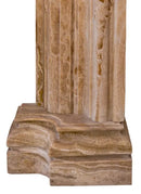 Honey Onyx Translucent Natural Stone Fireplace Surround Hand-Carved French Villa 57x52