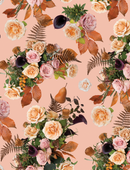 Honey & Poppies Wallpaper, blush