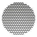 HC2 PAR36 Honeycomb Louvred Anti-Glare Filter 110mm for Flood Lights