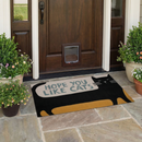 Hope You Like Cats Doormat Entryway Indoor/Outdoor Rug | 34" x 20 | Slip-Resistant Backing